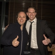 Frans Bauer en pianist Dennis de Bruijn tijdens concert Afas Circustheater.